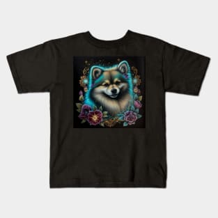 Glowing Pomsky Kids T-Shirt